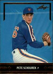 Pete Schourek #BC15 Baseball Cards 1991 Leaf Gold Rookies Prices