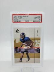 Will Allen [Gold] #164 Football Cards 2001 SP Authentic Prices