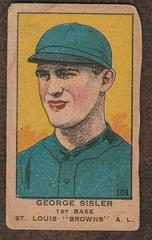 George Sisler [Hand Cut] #101 Baseball Cards 1919 W514 Prices