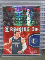 Luka Doncic [Red Pulsar] Basketball Cards 2021 Panini Donruss Optic Raining 3s Prices