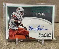 Barry Sanders [Emerald] #31 Football Cards 2022 Panini Immaculate Collegiate Prices