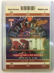 Chris Bosh #109 Basketball Cards 2003 Fleer Authentix Prices