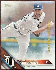 Justin Verlander Baseball Cards 2016 Topps Limited Edition Prices