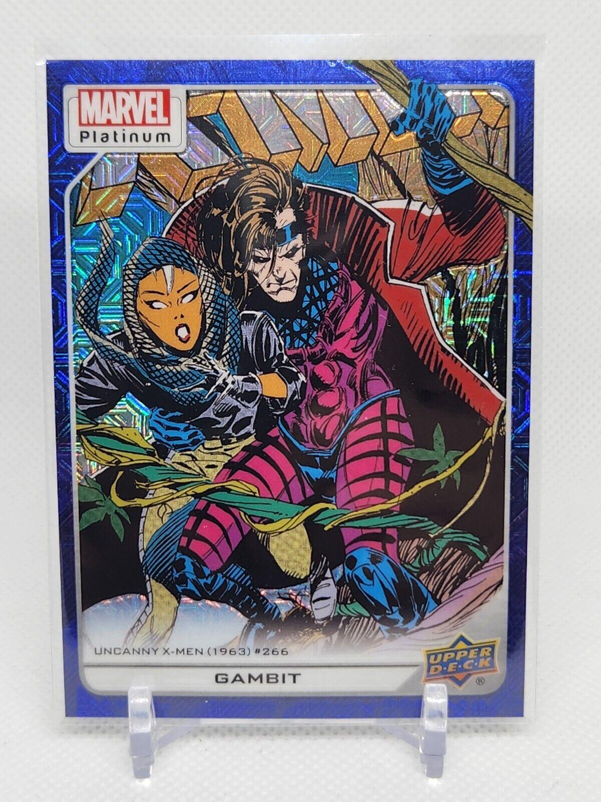 Gambit [Blue Traxx] #120 Marvel 2023 Upper Deck Platinum