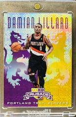 Damian Lillard [Purple & Gold] #69 Basketball Cards 2012 Panini Crusade Prizm Prices