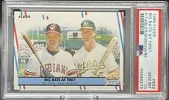 Pat Tabler, Mark McGwire [Big Bats at First] #633 Baseball Cards 1988 Fleer Prices