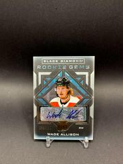 Wade Allison [Pure Black Signature] #RG-WA Hockey Cards 2021 Upper Deck Black Diamond Rookie Gems Prices