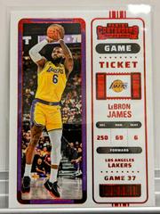 LeBron James [Game Red] Basketball Cards 2022 Panini Contenders Prices