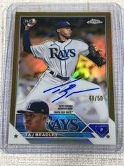 Taj Bradley [Gold] #RA-TB Baseball Cards 2023 Topps Chrome Update Rookie Autographs Prices