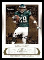 LeSean McCoy [Significant Signatures Platinum] Football Cards 2009 Panini Donruss Classics Prices
