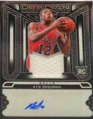 Ayo Dosunmu #RJI-AYO Basketball Cards 2021 Panini Obsidian Rookie Jersey Ink Autographs Prices