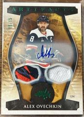 Alex Ovechkin [Autograph Material Emerald] #124 Hockey Cards 2023 Upper Deck Artifacts Prices