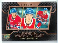 Juraj Slafkovsky Hockey Cards 2022 Upper Deck Trilogy Rookie Triptychs Prices