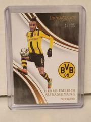 Pierre Emerick Aubameyang [Bronze] Soccer Cards 2017 Panini Immaculate Prices