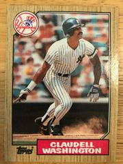 Claudell Washington #15 Baseball Cards 1987 Topps Prices
