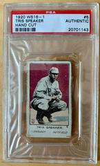 Tris Speaker [Hand Cut] Baseball Cards 1920 W516 1 Prices