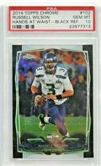 Russell Wilson [Hands at Waist] #102 Football Cards 2014 Topps Chrome Prices