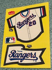 Rangers “Jersey, Pennant Sticker” Baseball Cards 1985 Fleer Stickers Prices