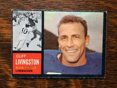 Cliff Livingston #99 Football Cards 1962 Topps Prices