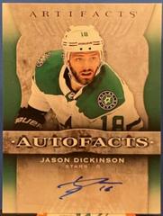 Jason Dickinson Hockey Cards 2021 Upper Deck Artifacts Auto Facts Prices