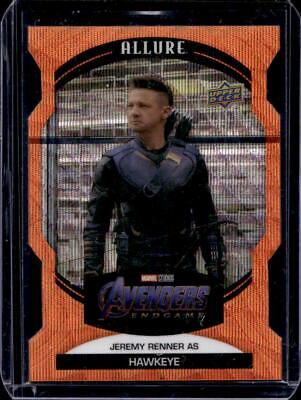 Jeremy Renner as Hawkeye [Orange Die Cut] #97 Marvel 2022 Allure