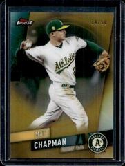 Matt Chapman [Gold Refractor] #5 Baseball Cards 2019 Topps Finest Prices