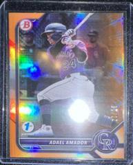 Adael Amador [Orange Foil] Baseball Cards 2022 Bowman 1st Edition Prices