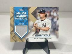 Gerrit Cole [Gold] #MLM-GC Baseball Cards 2022 Topps Major League Material Relics Prices
