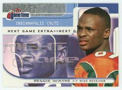 Reggie Wayne [Extra] Football Cards 2001 Fleer Game Time Prices