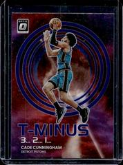 Cade Cunningham [Blue] #8 Basketball Cards 2022 Panini Donruss Optic T Minus 3 2 1 Prices