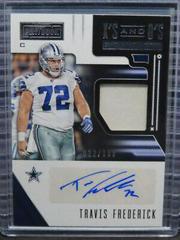 Travis Frederick #XOS-TF Football Cards 2018 Panini Playbook X's and O's Signatures Prices