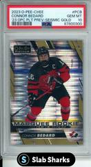 Connor Bedard [Seismic Gold] #P-CB Hockey Cards 2023 O-Pee-Chee Platinum Preview Prices