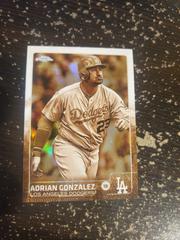 Adrian Gonzalez [Gold Refractor] #138 Baseball Cards 2015 Topps Chrome Prices
