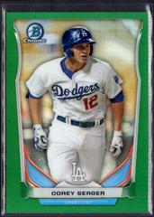 Corey Seager [Chrome Green Refractor] #CTP-41 Baseball Cards 2014 Bowman Draft Picks Top Prospects Prices