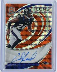 Ed Reed [Orange] #ICN-ERE Football Cards 2022 Panini Spectra Icons Autographs Prices