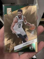 Jayson Tatum [Gold] #9 Basketball Cards 2022 Panini Donruss Elite Prices