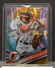 Jackson Holliday [Gold Lava] #TP-2 Baseball Cards 2022 Bowman's Best Top Prospects Prices