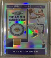 Alex Caruso [Silver] #86 Basketball Cards 2019 Panini Contenders Optic Prices