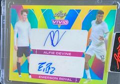 Alfie Devine , Emerson Royal Soccer Cards 2022 Leaf Vivid Dual Autographs Prices