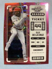 Elly De La Cruz [Pink Velocity] #23 Baseball Cards 2023 Panini Chronicles Contenders Optic Prices