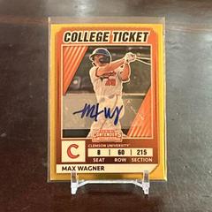 Max Wagner [Signature Gold] #39 Baseball Cards 2022 Panini Elite Extra Edition College Tickets Optic Prices