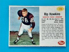 Rip Hawkins [Hand Cut] Football Cards 1962 Post Cereal Prices
