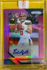 Baker Mayfield [Pink Prizm] #1 Football Cards 2018 Panini Prizm Rookie Autographs Prices