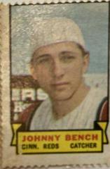 Johnny Bench Baseball Cards 1969 Topps Stamps Prices
