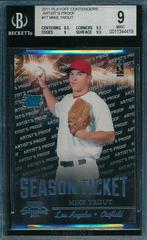 Mike Trout [Artist's Proof] #17 Baseball Cards 2011 Playoff Contenders Prices