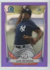 Luis Severino [Purple Refractor] Baseball Cards 2014 Bowman Chrome Prospects Prices