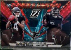 Desmond Ridder , Kyle Pitts [Red] #TL-DK Football Cards 2022 Panini Zenith Thunder and Lightning Prices