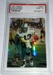 Dan Marino [Refractor] #350 Football Cards 1997 Topps Finest Prices