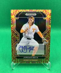 Jordan Beck [Snake Skin Autograph] #PDP38 Baseball Cards 2022 Panini Prizm Draft Picks Prices