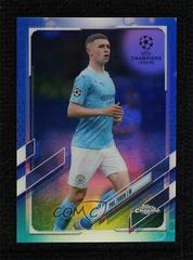 Phil Foden [Blue Bubbles] Soccer Cards 2020 Topps Chrome UEFA Champions League Prices